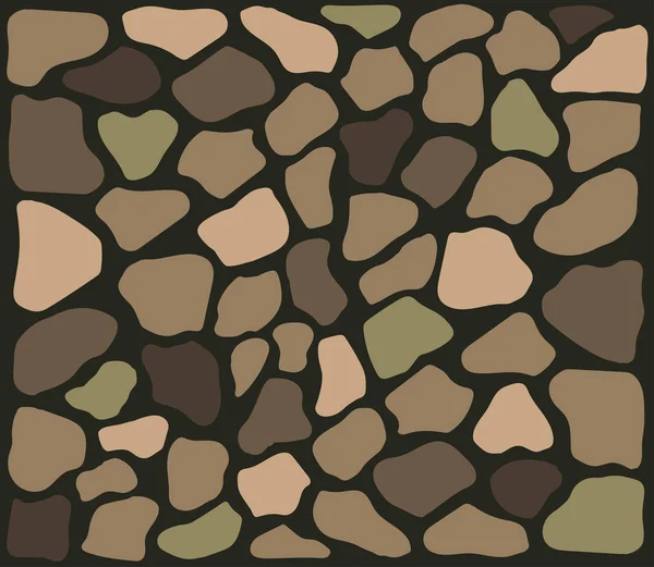 Kőtextúra Különböző Kövek Fala Vektoros Illusztráció — Stock Vector