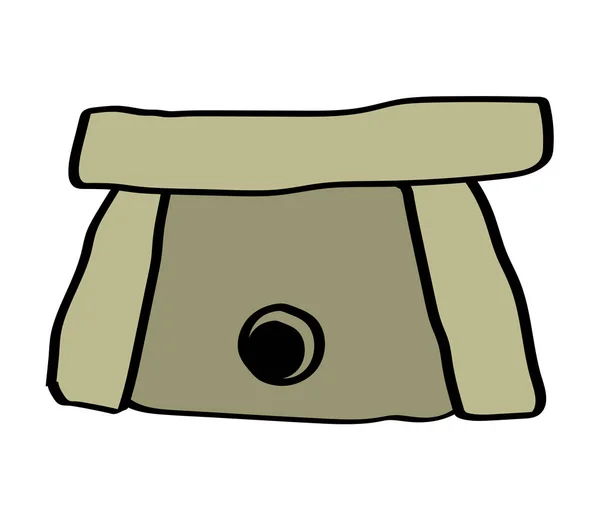 Dolmen Sobre Fondo Blanco Dibujos Animados Ilustración Vectorial — Archivo Imágenes Vectoriales