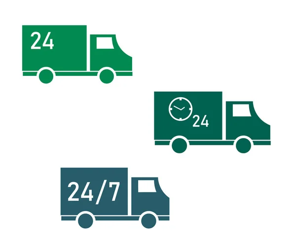 Transportation Delivery Symbol Vector Illustration — Stock Vector