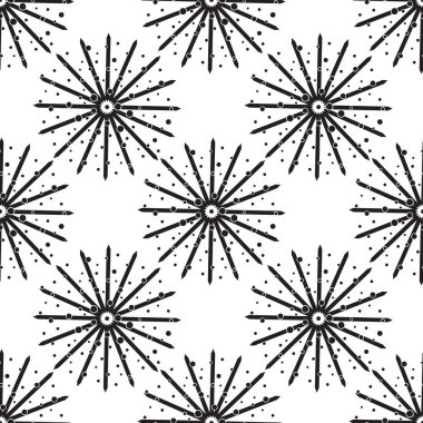 Vektör sorunsuz arka plan siyah ve beyaz.