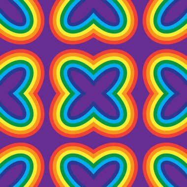 Vektör sorunsuz arka plan gökkuşağı parlak renklerde.