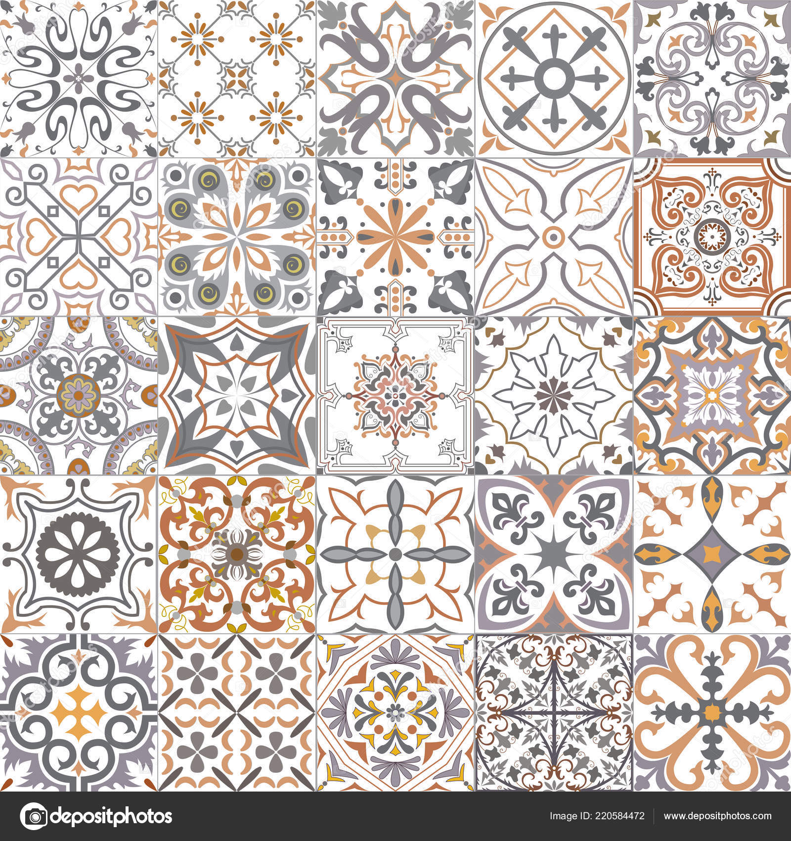 Closeup shot of Spanish tiles for wallpaperbackground Stock Photo  Alamy