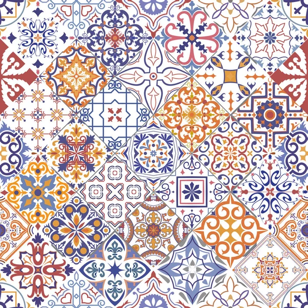 Fondo de azulejos sin costura . — Vector de stock