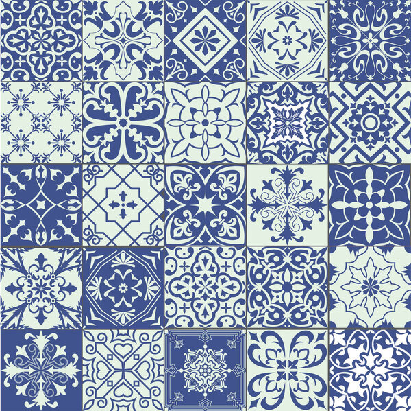 set of portuguese tiles