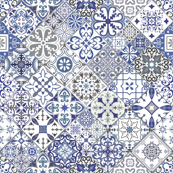 Fondo de azulejos sin costura — Vector de stock