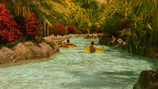 Lazy River Waterpark Tenerife Canarian Island — Stock Photo, Image