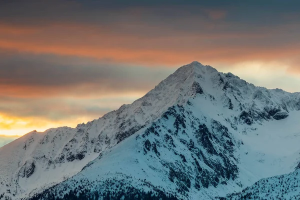 Munții Polonezi Tatra Peisaje Iarnă Zăpadă — Fotografie, imagine de stoc