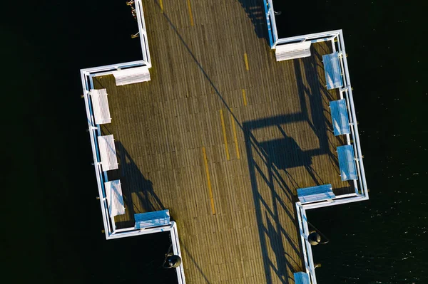 Luftaufnahme Der Seebrücke Gdynia Orlowo — Stockfoto