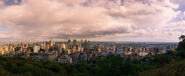 Panoramautsikt Över Montreal Kanada Från Mont Royal — Stockfoto