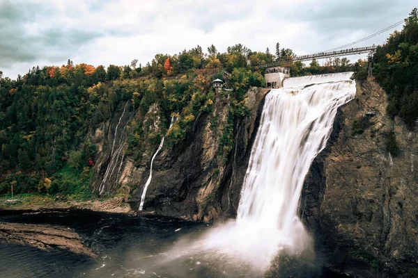Blick Auf Die Montmorency Wasserfälle Quebec Kanada Niemand — Stockfoto