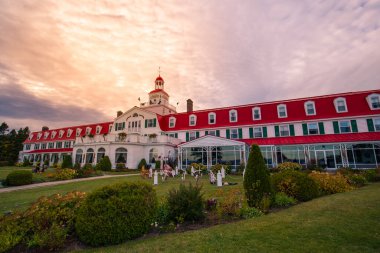 Tadoussac Oteli, Quebec, Sunset. Kanada