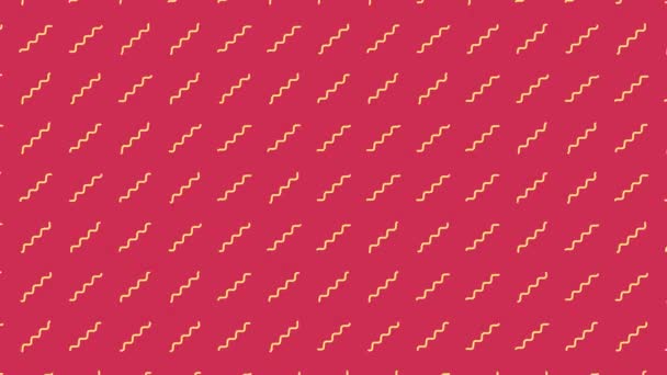 Bunte Wellenlinien Animation Futuristische Geometrische Muster Bewegungshintergrund Flache Hintergrundanimation Schnippelnde — Stockvideo