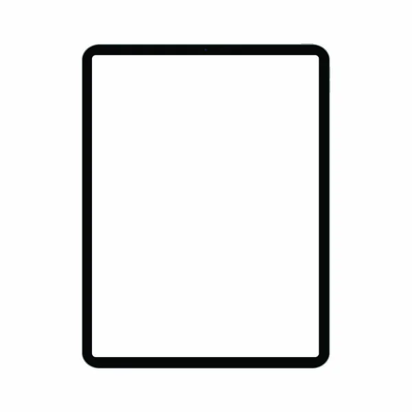 Mockup 12,9 inç sigorta primi Black pro yeni bir sürümünü trendy ince çerçeve tasarımında tablet. Saydam bir arka plan üzerinde izole. Vektör görüntü.