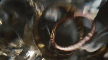 Bwedding ayrıntıları. Alyans bulanık resim