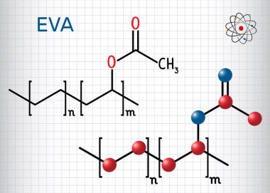 Etilen-vinil asetat Eva . Etilen ve vinil asetat kopolimerdir. Kafesteki kağıt levha