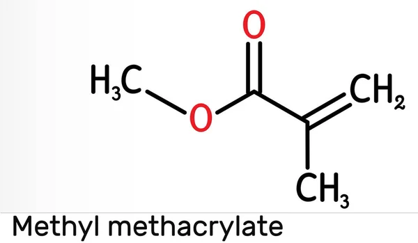 Methyl Methakrylát Molekula Mma Methylester Kyseliny Methakrylové Monomer Pro Výrobu — Stock fotografie