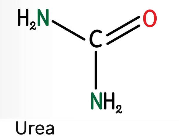 Urea Molécula Carbamida Compuesto Nitrogenado Que Contiene Grupo Carbonilo Utiliza — Foto de Stock