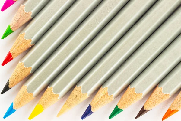 Colored Pencils Close — Stock Photo, Image