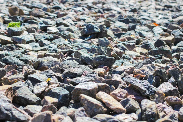 Grijze Rode Granieten Puin Bouw Achtergrond — Stockfoto