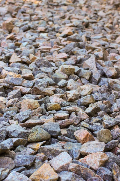 灰色と赤花崗岩の瓦礫 建設の背景 — ストック写真