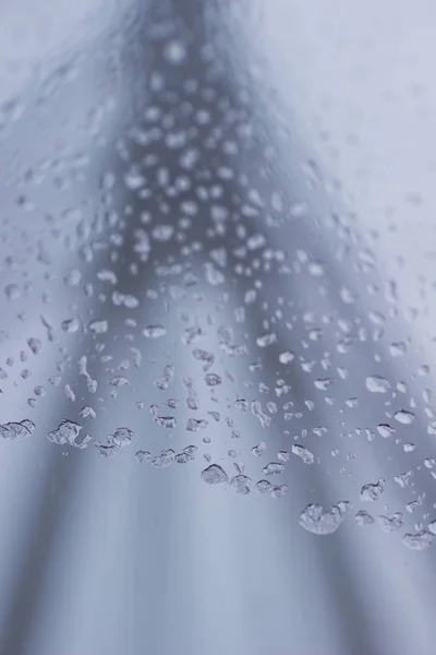 Water Drops Glass Blue Blur Background Abstract Background — Stock Photo, Image