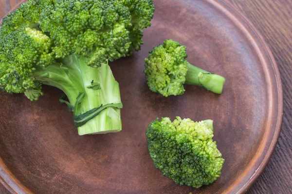 Cavolo broccolo da vicino. Vista dall'alto — Foto Stock