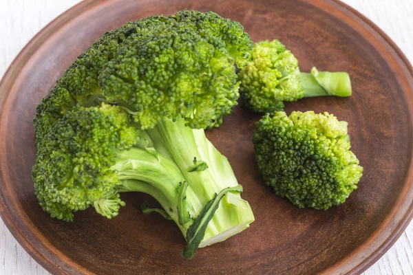 Broccoli kål tæt på. Set fra oven - Stock-foto