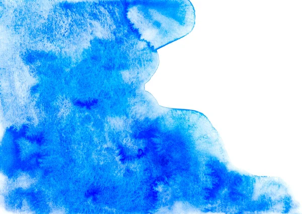 Azul Abstrato Aquarela Fundo — Fotografia de Stock