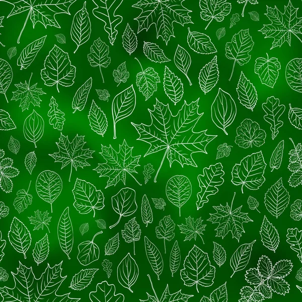 Абстрактні Листя Безшовно Зеленому Тлі Дизайну Текстилю Друк Елемент Дизайну — стоковий вектор