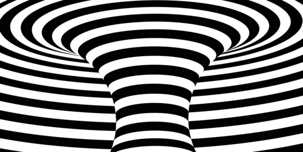 Astratto sfondo a strisce ondulate in bianco e nero. Illustrazione vettoriale — Vettoriale Stock