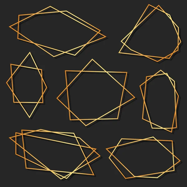 Abstraktní prvky pro geometrický mnohostěn — Stockový vektor