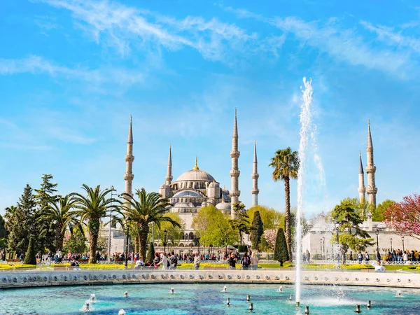 Blå moskén (Sultanahmet Camii), Istanbul, Turkiet — Stockfoto