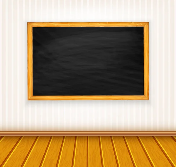 Vector background with blackboard on wall — Stock Vector