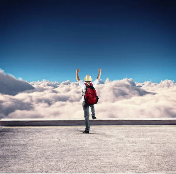 Celebrando las nubes — Foto de Stock