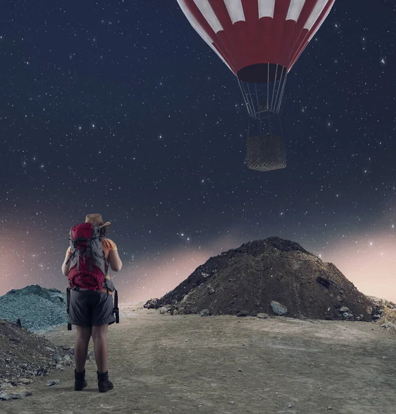 旅行者気球 — ストック写真