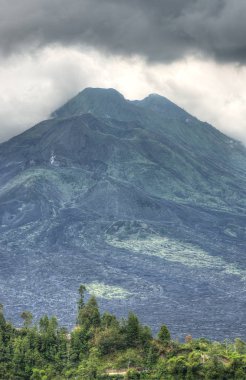 Endonesi, Bali adasındaki Batur volkanı manzarası