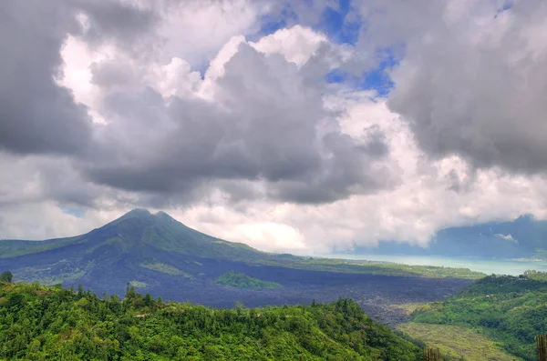 Landscape Batur Volcano Bali Island Indonesi — Stock Photo, Image