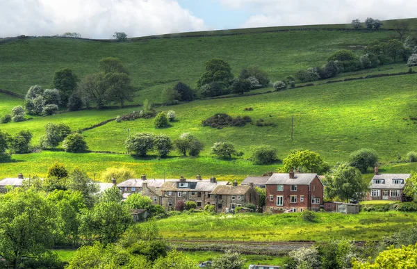 Klassiskt Brittiskt Landskap Peak District Nära Manchester — Stockfoto