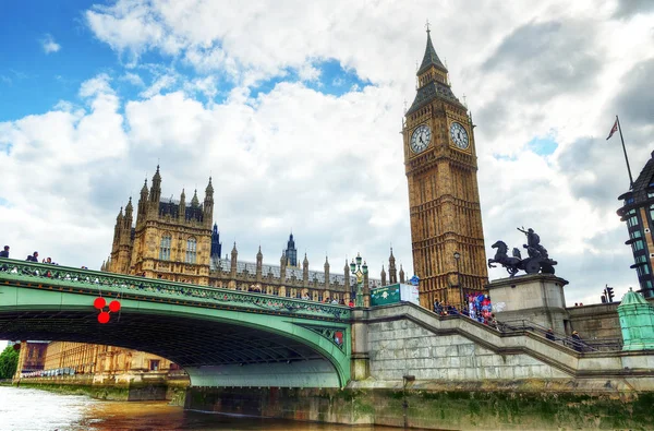 Big Ben Casas Parlamento Londres Reino Unido — Fotografia de Stock
