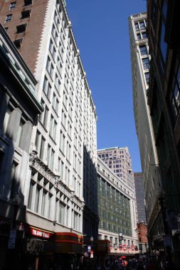 Ticari yapı ve Boston şehir merkezinde manzarası