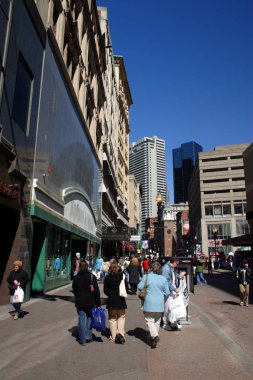 Ticari yapı ve Boston şehir merkezinde manzarası