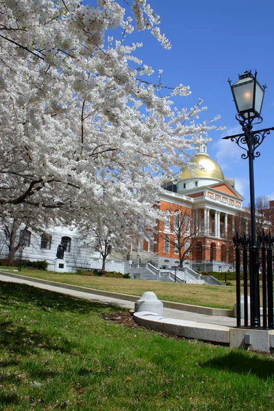 Massachusetts State House Boston Stany Zjednoczone Ameryki — Zdjęcie stockowe