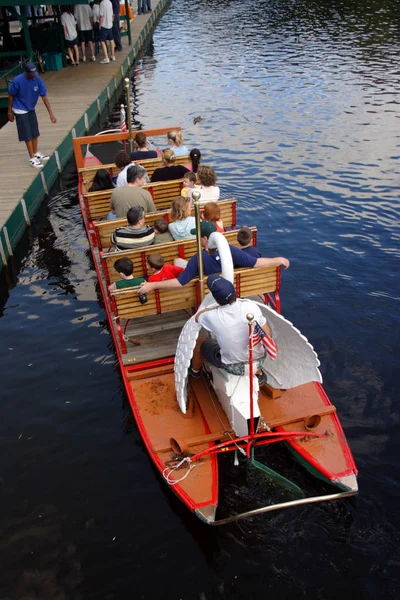 Image Stock Feuillage Automne Boston Public Garden — Photo