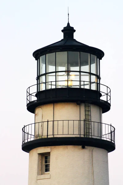 赛点光源是科德角 马萨诸塞州的历史性灯塔 — 图库照片