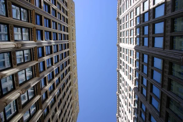 商业大楼和在波士顿市中心的天际线 — 图库照片