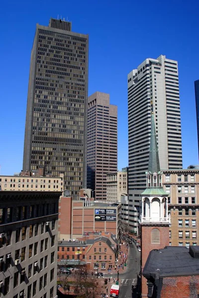 Edificio Comercial Skyline Centro Boston —  Fotos de Stock