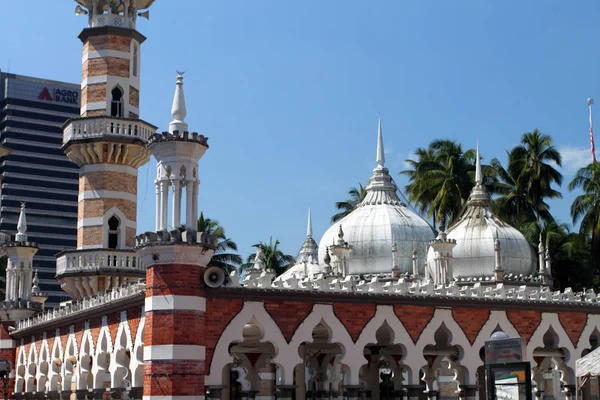 Mezquita Histórica Masjid Jamek Kuala Lumpur Malasia — Foto de Stock