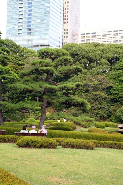 Aktuální Císařský Palác Kokyo Nachází Místě Bývalého Hradu Edo Velký — Stock fotografie