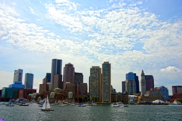 Skyline Boston Inner Harbor Eua — Fotografia de Stock