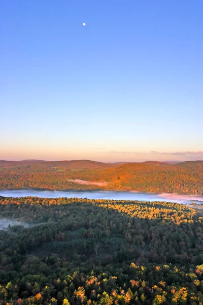 Flygfoto Över Luftballong Sväva Över Sidan Vermont Land — Stockfoto